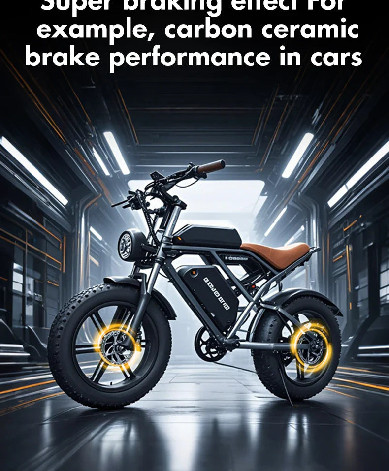 1000W Motor Electric bike 48V 55AH 20-inch Snow Tire Electric bicycle Outdoor adult Off-Road Bicycle Mountain Ebike