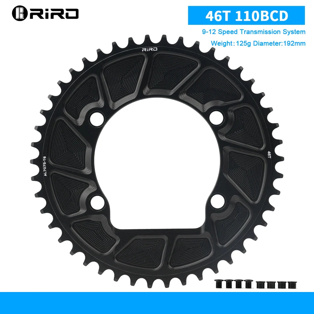 RIRO 110 BCD Chainring 9/10/11/12S Road Bike Chainring Aluminum Alloy Road Bicycle Chainwheel for SHIMANO R7000 R8000 R9100