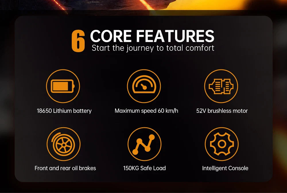 E6 Adult Electric Bicycle 2000w 52V 40ah Mountain Electric Bike 25 Inch Tire Outdoor Entertainment Off Road E Bike