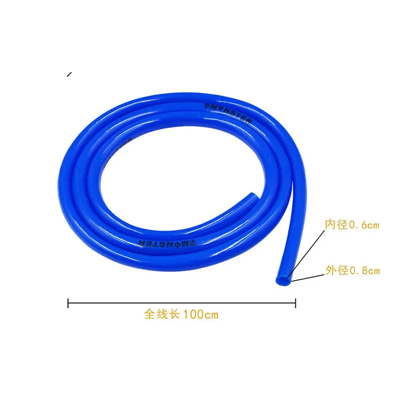 1M Motorcycle Hose 6mm Petrol Fuel Line Hose Gas Oil Pipe Tube For Mini Moto Dirt Bike Green Red Black Orange Pink Blue