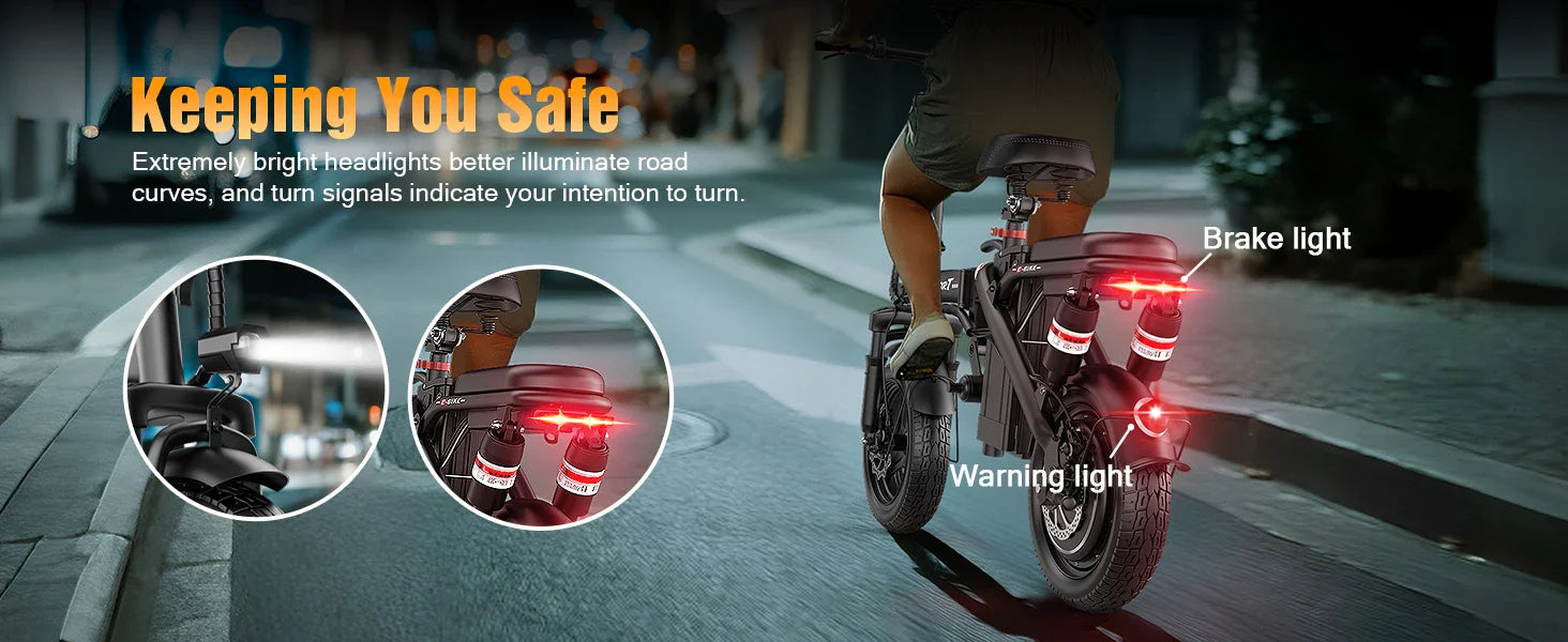 Mini Folding Electric Bike 48V 400W 30AH 14-inch Electric City Bike Folding Electric Bicycle Cheap Adult Battery Powered Scooter