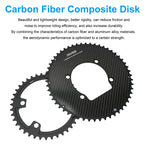 Riro Carbon 110Bcd Chainring Carbon Road Bike Chainring 50-34T 52-36T 53-39T 54-40T for R7100 R8100 R9200 110 Bcd Crown Aluminum