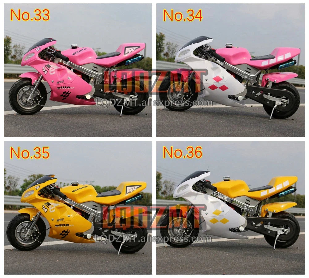 49CC 50CC 4-Stroke Gasoline MINI Motorcycle Street Sports Racing Small Dirt Bikes Adult Children Boy Girl Child Men Women MOTO