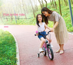PUOU Children's Bicycle With Magnesium Alloy Monoblock Wheels For Girls And Boys Baby's First Bike Hot New
