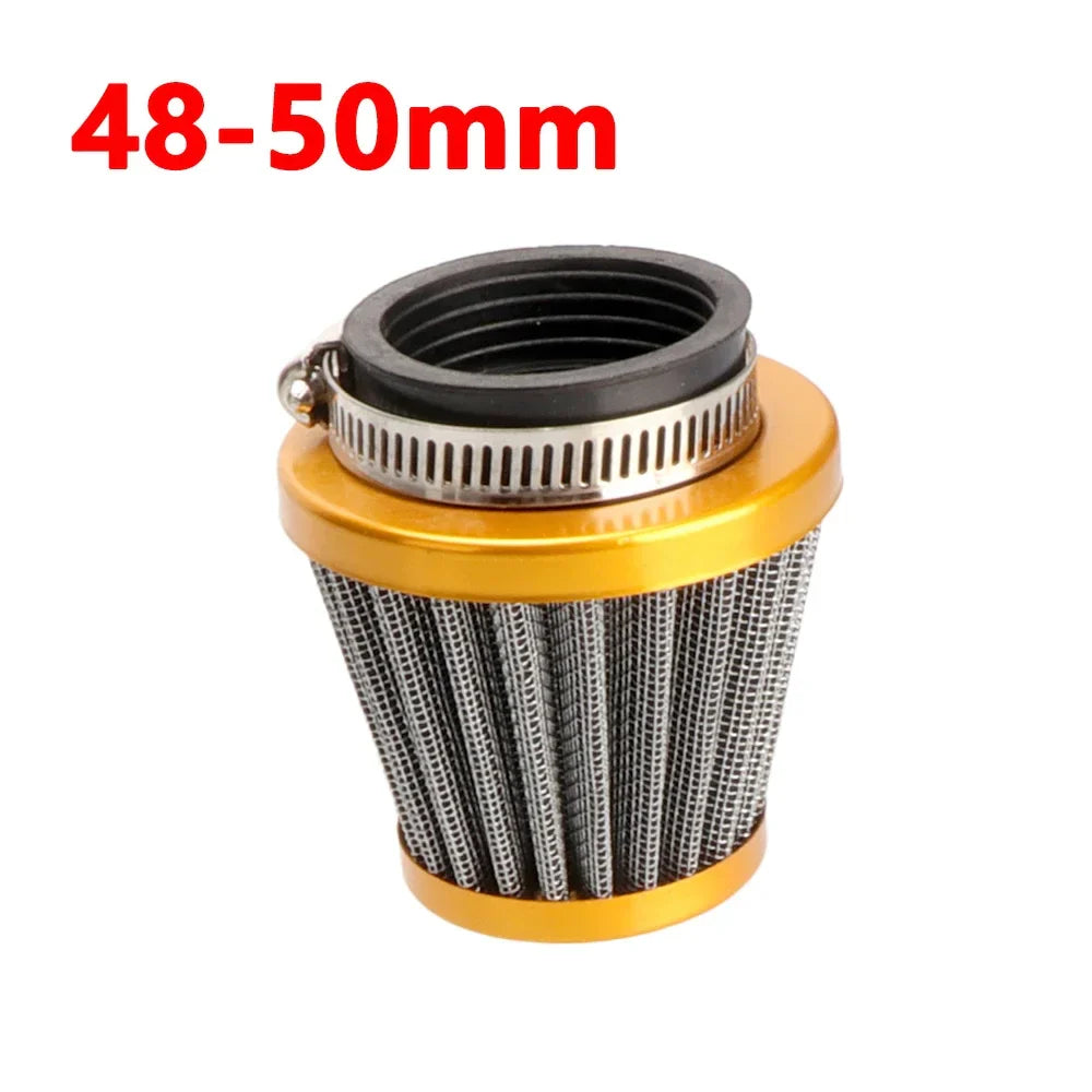 Universal 45mm 50mm 54mm 58mm Mushroom Head Motorcycle Carburetor Air Filter Cleaner Intake For ATV UTV Quad Dirt Pit Bike