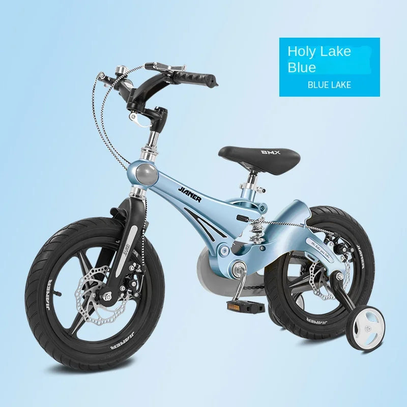 PUOU Children's Bicycle With Magnesium Alloy Monoblock Wheels For Girls And Boys Baby's First Bike Hot New