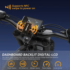 FVKINGE6 off-road electric bicycle peak 2900W motor 60KM/H52V40AH electric motorcycle 25 inches