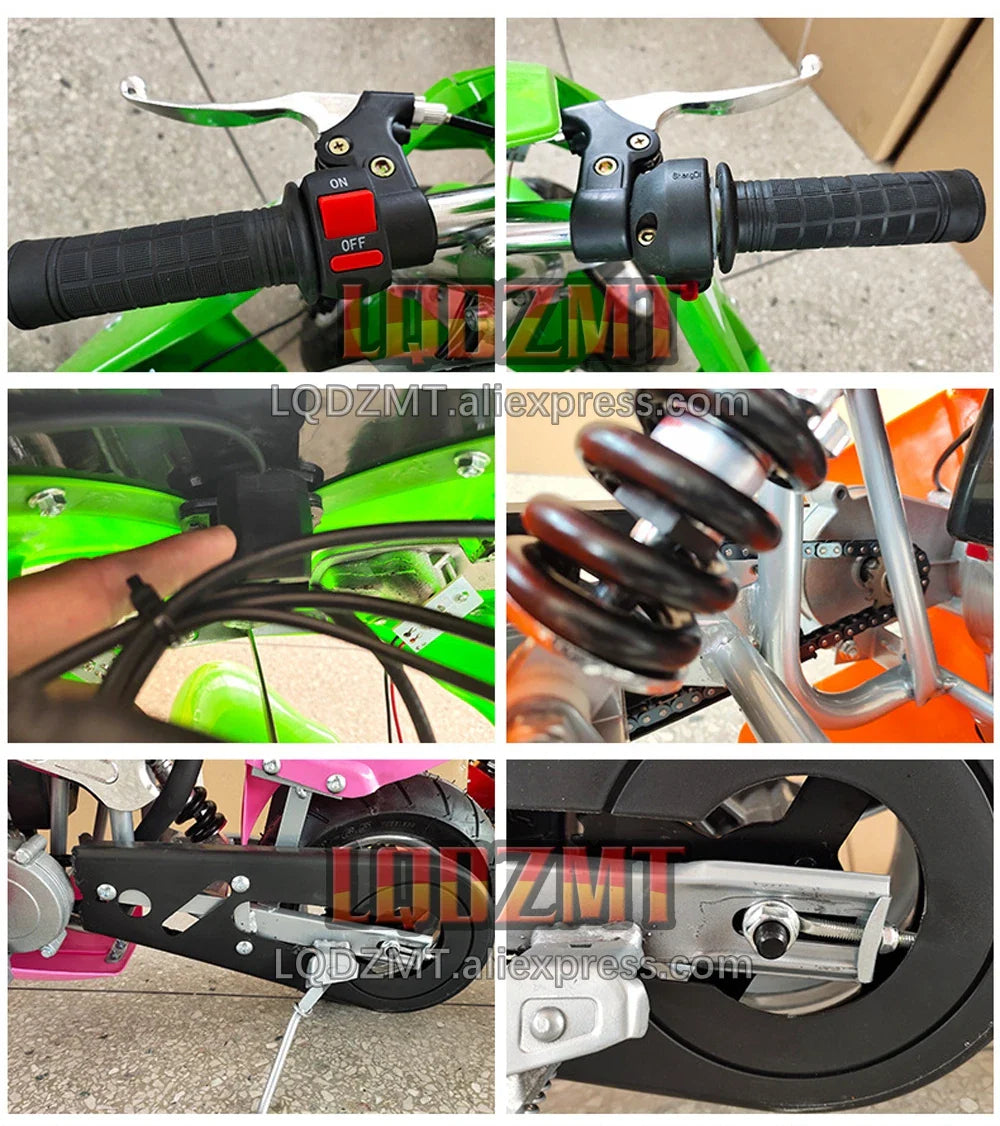 49CC 50CC 4-Stroke Gasoline MINI Motorcycle Street Sports Racing Small Dirt Bikes Adult Children Boy Girl Child Men Women MOTO