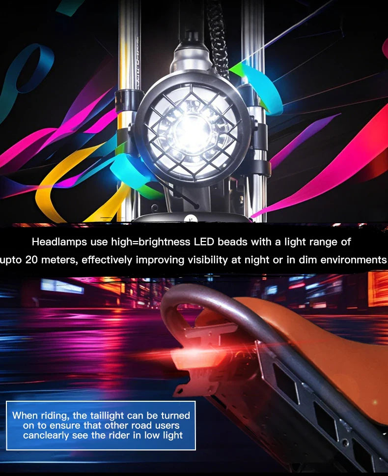 1000W Motor Electric bike 48V 55AH 20-inch Snow Tire Electric bicycle Outdoor adult Off-Road Bicycle Mountain Ebike