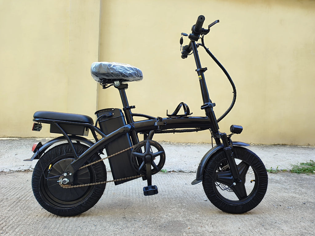 Mini Folding Electric Bike 48V 400W 30AH 14-inch Electric City Bike Folding Electric Bicycle Cheap Adult Battery Powered Scooter