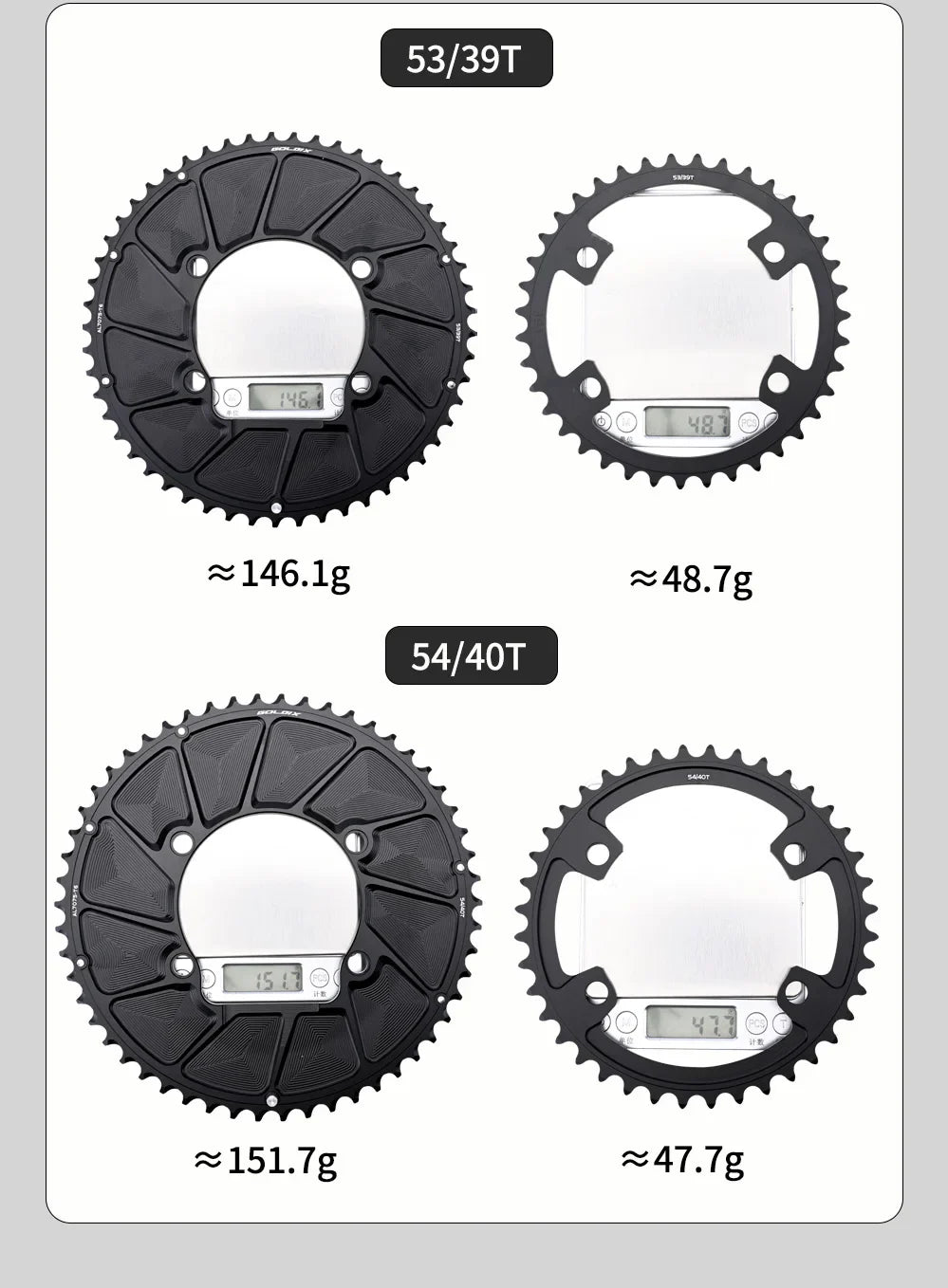 Riro Carbon 110Bcd Chainring Carbon Road Bike Chainring 50-34T 52-36T 53-39T 54-40T for R7100 R8100 R9200 110 Bcd Crown Aluminum