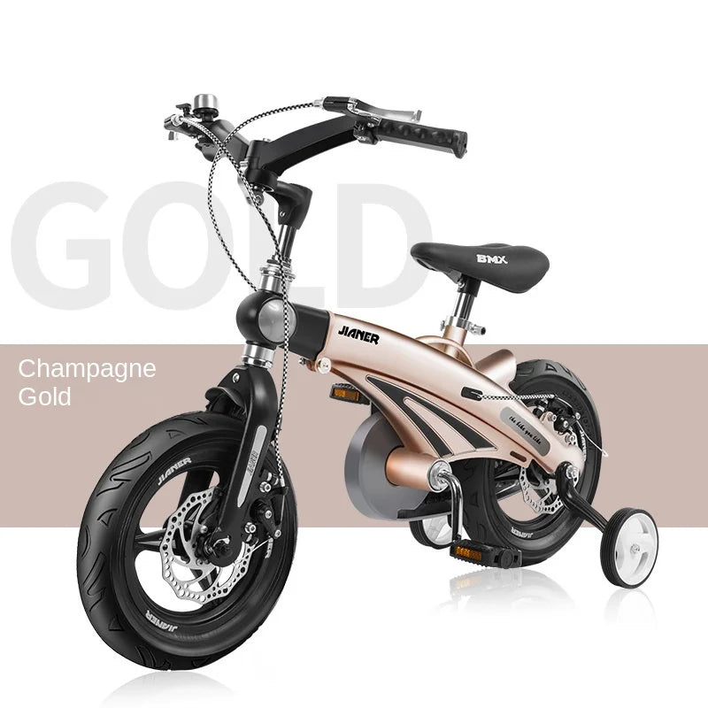 PUOU Children's Bicycle With Magnesium Alloy Monoblock Wheels For Girls And Boys Baby's First Bike Hot New