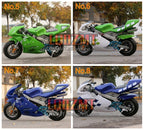 49CC 50CC 4-Stroke Gasoline MINI Motorcycle Street Sports Racing Small Dirt Bikes Adult Children Boy Girl Child Men Women MOTO