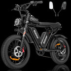 Q20Pro Electric bike High-Power Dual Motors 2000W Dual Batteries40AH, Top Speed 60KM/H, PAS Mode, 20*4.0 Fat Tire Electric bike