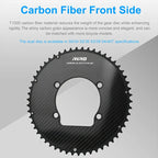 Riro Carbon 110Bcd Chainring Carbon Road Bike Chainring 50-34T 52-36T 53-39T 54-40T for R7100 R8100 R9200 110 Bcd Crown Aluminum