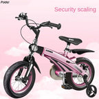 PUOU Children's Bicycle With Magnesium Alloy Monoblock Wheels For Girls And Boys Baby's First Bike Hot New
