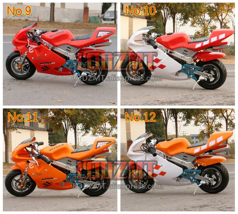 49CC 50CC 4-Stroke Gasoline MINI Motorcycle Street Sports Racing Small Dirt Bikes Adult Children Boy Girl Child Men Women MOTO
