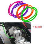 1M Motorcycle Hose 6mm Petrol Fuel Line Hose Gas Oil Pipe Tube For Mini Moto Dirt Bike Green Red Black Orange Pink Blue