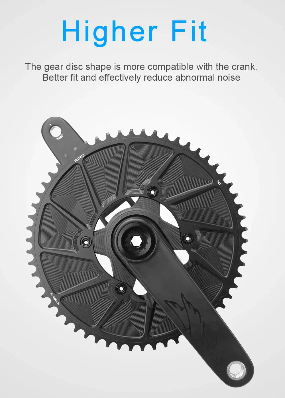 RIRO 110 BCD Chainring 9/10/11/12S Road Bike Chainring Aluminum Alloy Road Bicycle Chainwheel for SHIMANO R7000 R8000 R9100