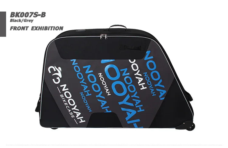 NOOYAH Bike Bag Bicycle Travel Bag Transport Case with Wheel Bag Rear Derailleur Pad Frame Fork Protective Tool Bike Accessories