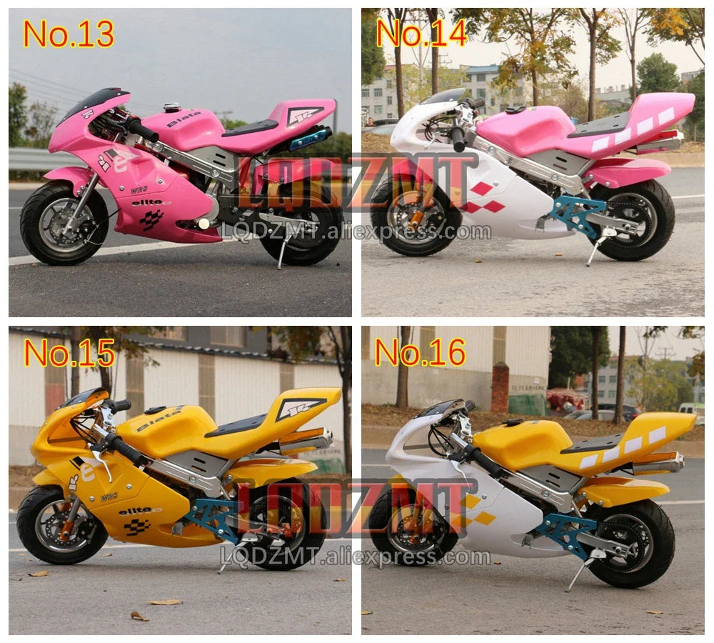49CC 50CC 4-Stroke Gasoline MINI Motorcycle Street Sports Racing Small Dirt Bikes Adult Children Boy Girl Child Men Women MOTO