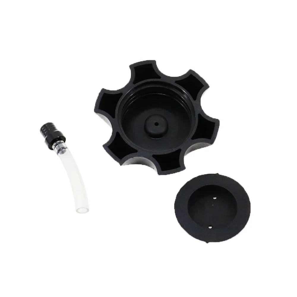 Universal 50mm Plastic Black Racing Gas Fuel Tank Cap With Vent Cap For Yamaha Kawasaki Honda Suzuki Motorcycle Dirt Bike ATV