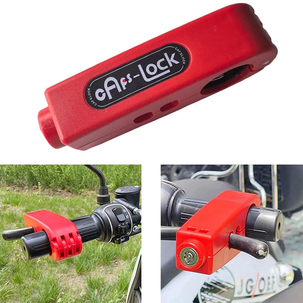 Mini Electric Vehicle Bike Bike Handlebars Lock Brake Lock Anti-Theft Grip Lock Combo bicycle security equipment adjustable