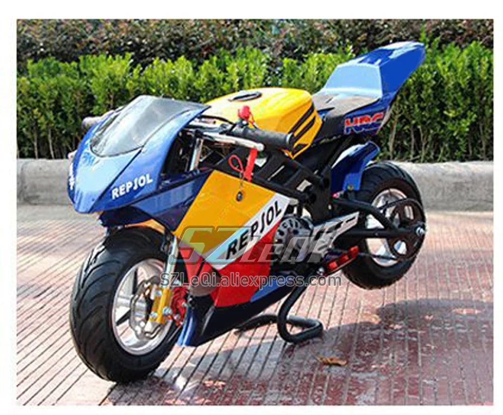 49CC 50CC 2Stroke Mini Motorcycle Small Buggy Gasoline Scooter ATV off-road Superbike Adult Vehicle Mountain Child Gas Moto Bike