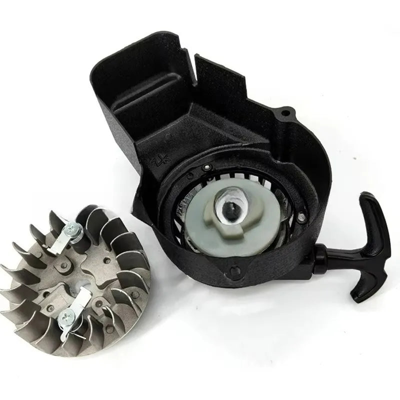 Lyr For  Moto Quad ATV Black Alloy Pull Start Recoil Starter with Screws  2 Stroke 47cc 49cc Pocket Coolster SX50 Mini Dirt Bike