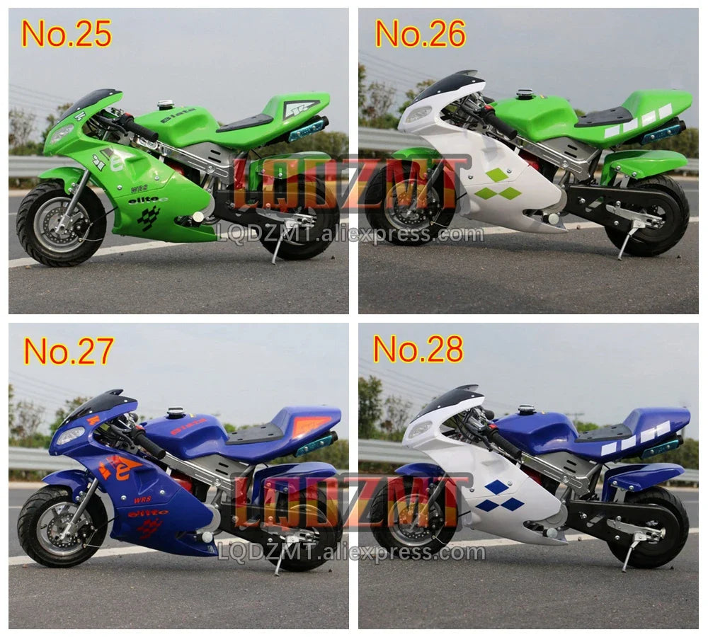 49CC 50CC 4-Stroke Gasoline MINI Motorcycle Street Sports Racing Small Dirt Bikes Adult Children Boy Girl Child Men Women MOTO