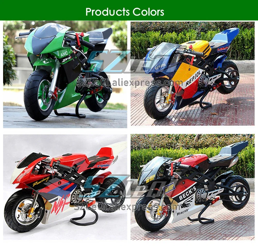 49CC 50CC 2Stroke Mini Motorcycle Small Buggy Gasoline Scooter ATV off-road Superbike Adult Vehicle Mountain Child Gas Moto Bike